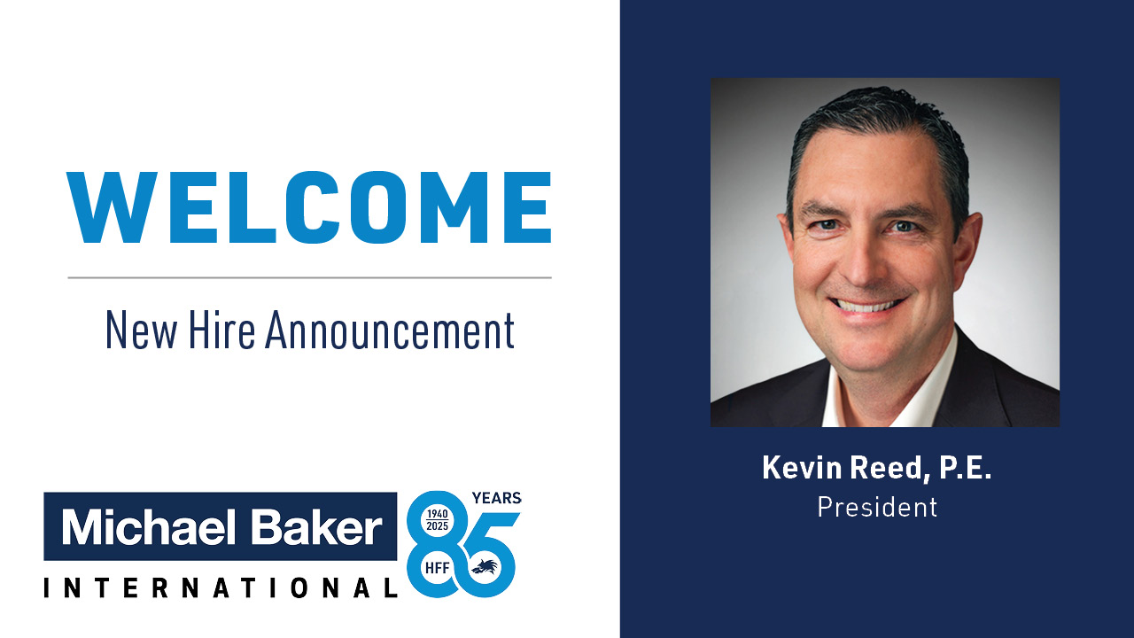 Image for Michael Baker International Accelerates Growth to Drive Enterprise-Wide Innovation with Appointment of Kevin Reed, P.E., as Firm’s President