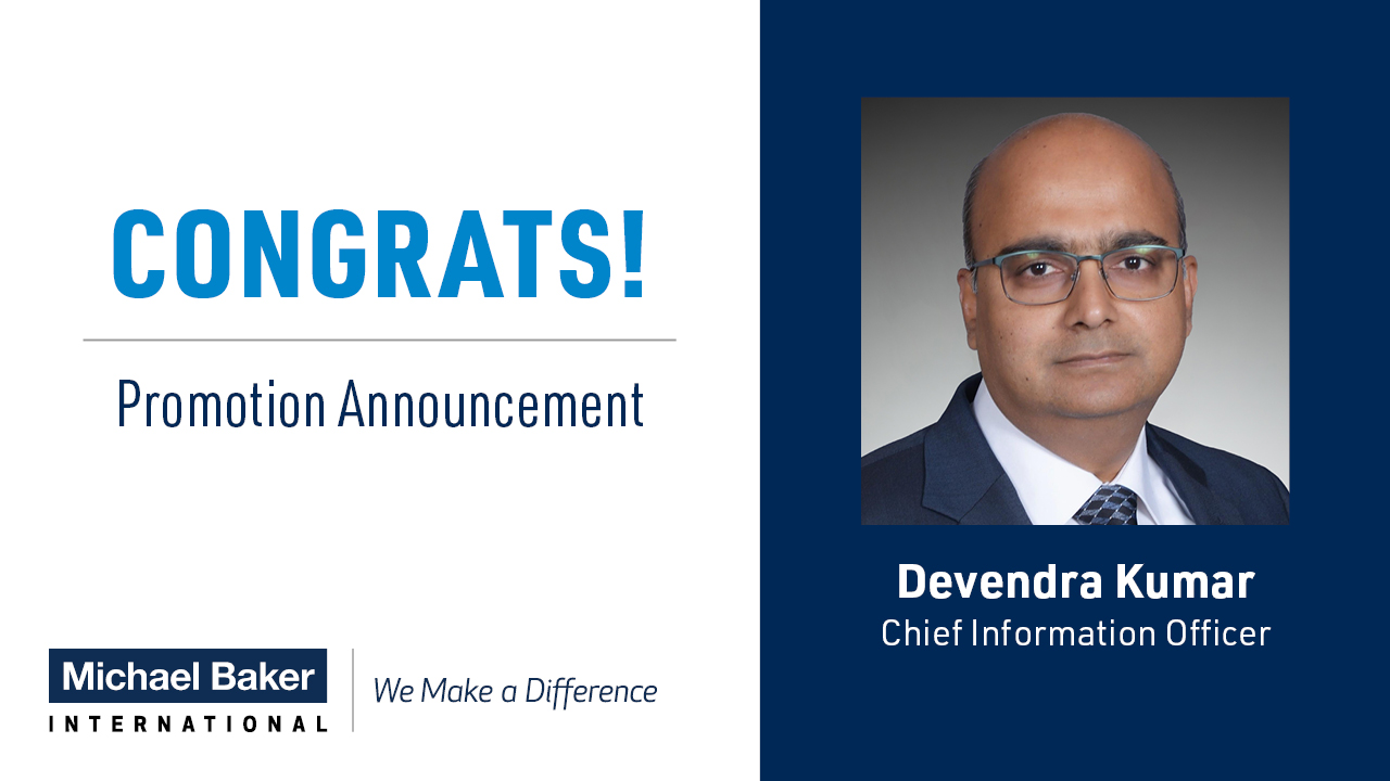 Image for Michael Baker International Names Devendra Kumar Chief Information Officer